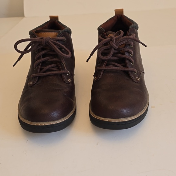 Skechers Men\'s Chukka Red Brown Boots Air Cooled Helmer Lace Up Size 10 main image 4